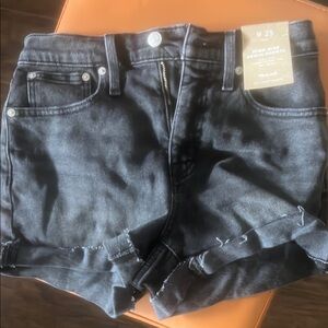 High-Rise Denim Shorts